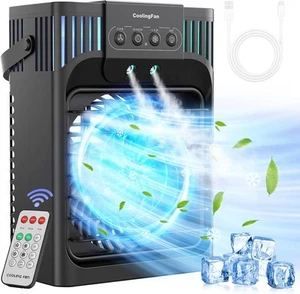 FethFire Climatiseur Mobile Silencieux avec Télécommande,1200 ML Mini Rafra... - Photo 1/1