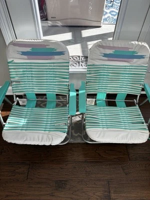 "Silla de playa plegable de aluminio para césped tubo de vinilo gelatina espuma de mar blanco púrpura 25"" de colección" Foto 1 de 4