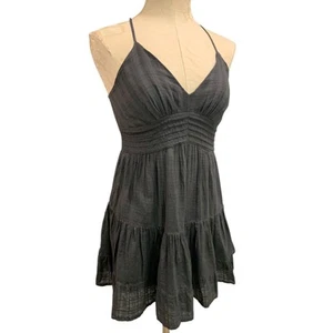Small American Eagle Charcoal Gray Sundress Halter Style V-Neck - Picture 1 of 10