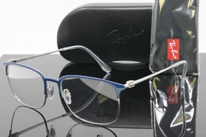 Ray Ban Brille Unisex Blau auf Silber Eckig Metall 56mm RX6494-3155 - Bild 1 von 6