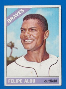 1966 Topps Baseball Card #96 Felipe Alou Atlanta Braves