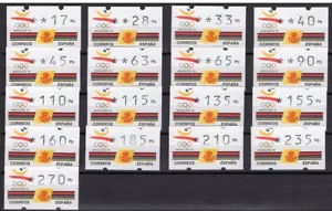 España 1992. ATM Barcelona 92 Olimpiadas. 4 digitos sin numero. Klussendorf. MNH - Imagen 1 de 1