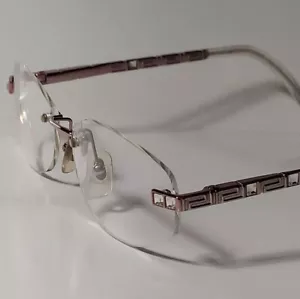 Authentic Versace 1152-B 1056 Women Rimless Eyeglasses Frame AV1030411 52/16/135 - Picture 1 of 17