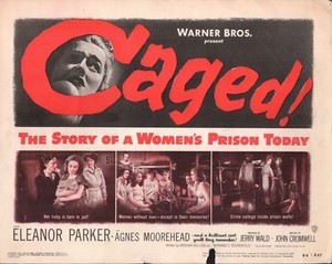 Eleanor Parker Agnes Moorehead Caged Set Of 8 Original 11x14" Lobby Cards N2478