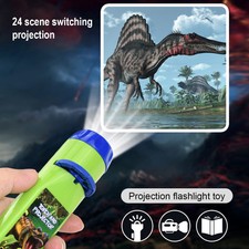 2Pcs Eductional Toy Torch Night Projector Light For Age of 2-12 Kids 48 Patterns