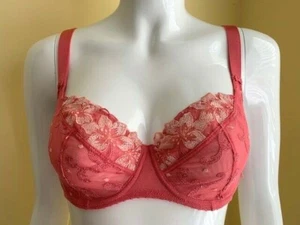 Aubade Wandering Love comfort full cup bra NWT Color Coral 30D - Picture 1 of 2