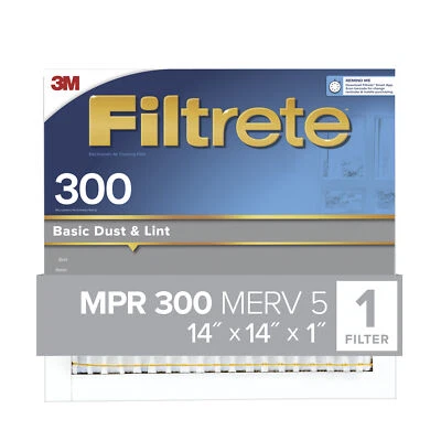 Filtrete Basic Dust & Lint Air Filter, 300 MPR, 311-4, 14 in x 14 in x1 in - Image 1 of 4