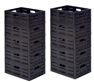 10 Stück Kartoffelkiste stapelbar Holzoptik klappbar 400x300x165mm Gastlando - Bild 1 von 6