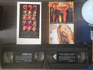 Vtg Nsync, Britney Spears #1 Video Requests & Backstreet Boys A Night Out On VHS - Picture 1 of 4