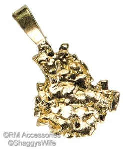 Goldnugget Charm / Anhänger EP vergoldeter Schmuck garantiert - Bild 1 von 8