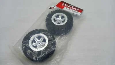 Txx5873 Traxxas coppia gomme e cerchi posteriori per modello Slash 1/10 - Immagine 1 di 4