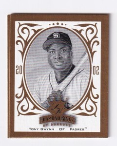 Tony Gwynn 2002 Donruss ML Baseball Diamond King Numbered Mini Card 327/1000