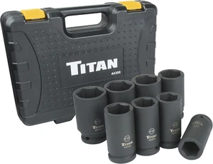 44300 8-Piece 3/4" Drive SAE Deep Impact Socket Set - Picture 1 of 4