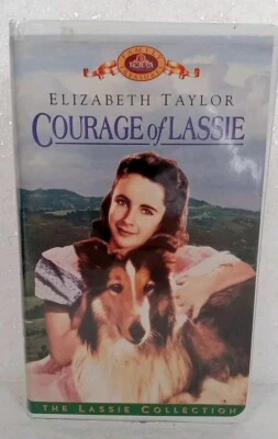 Courage of Lassie VHS 1998 Clamshell Elizabeth Taylor Case Has Some Damage  - Image 1 of 4