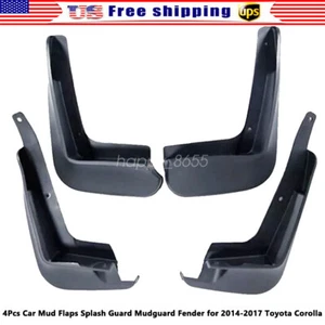 4Pcs Car Mud Flaps Splash Guard Mudguard Fender for 2014-2017 Toyota Corolla - Picture 1 of 7