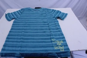David Bitton Boys Short Sleeve V-Neck Tee Shirt, Botanical Blue Heather 10/12 - Picture 1 of 9