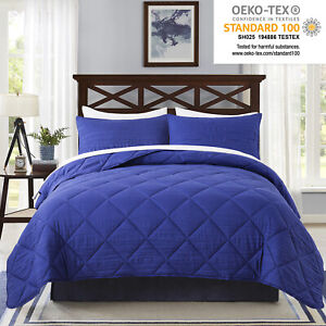 Solid Comforter Set with 2 Pillow Shams