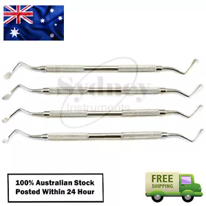 Set of 4 Surgical Curettes Lucas Debridement Tooth Socket Cyst Removal Lab Tools - Bild 1 von 5