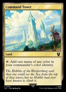 Command Tower 0301 Commander LOTR Commondante sin lámina Magic The Gathering casi como nuevo - Imagen 1 de 2