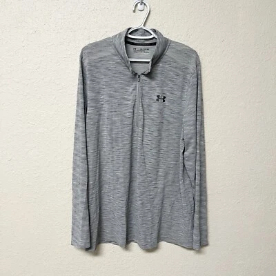Golf Under Armour Para Hombres Ajustado Sin Costuras 1/2 Cremallera Ligero Gris Talla XXL Foto 1 de 4