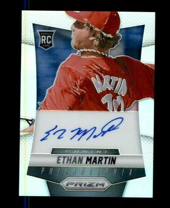  2014 Panini Prizm Rookie Autographs Prizms #EM Ethan Martin (ref 101583) - Image 1 of 1