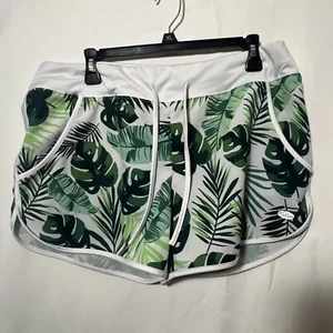 Pantalones Cortos Reel Legends Para Mujer Talla Grande Patrón Hoja de Palma - Imagen 1 de 10