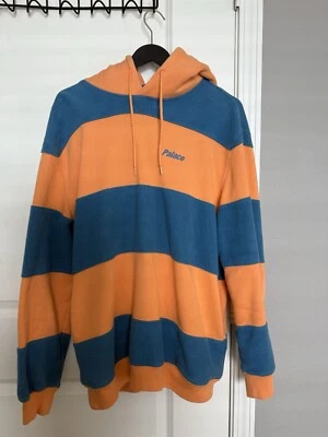 Sudadera con Capucha Palace Naranja Azul Hombre Grande Buen Estado Foto 1 de 3