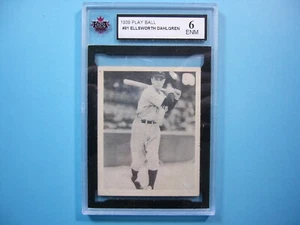 1939 PLAY BALL GUM INC. MLB BASEBALL CARD #81 ELLSWORTH DAHLGREN KSA 6 EX/NM GL - Picture 1 of 2