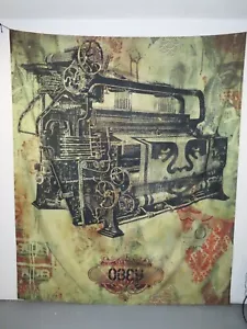 Shepard Fairey HUGE 7 FOOT Canvas Art Print RARE PANEL POP Obey Giant Poster - Picture 1 of 12