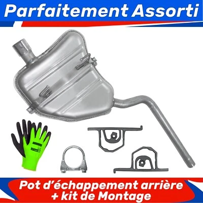 Pot d’échappement arrière pour Mini Cooper R50 R52 R53 Hayon, Cabrio 1.6 01-08 - Photo 1/3