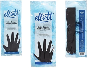 Guanti in gomma Elliott extra resistenti antiscivolo grip casa M L XL fodera cotone - Foto 1 di 9