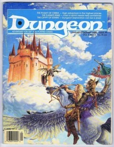Dungeon Magazine #9 (Jan/Feb 1988 D&D AD&D TSR cover artist Valerie Valusek) - Picture 1 of 1