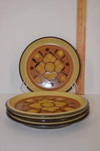 Noritake Folkstone Echt Steingut 4 Salatteller und 4 Untertassen - Bild 1 von 5