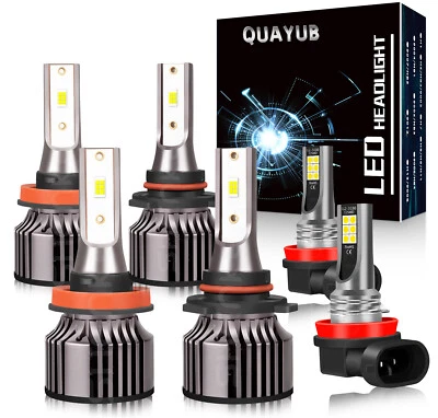 Para Para Buick Encore 2013-2018 6000K LED Faro + Luz Antiniebla 6x Bombillas Foto 1 de 4