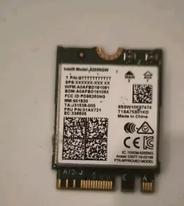 Intel B265NGW Wifi Card Works With Lenovo Laptops Thinkpad /Ideapad And Others - Picture 1 of 2