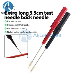 2 Pieces Multimeter Voltmeter Cable Needle Tester Unique Probe Test Lead Cord - Picture 1 of 12