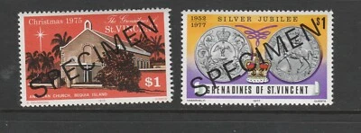 St. Vencent & Grenadines Scott # 72 y 118 MNH especímenes Foto 1 de 2