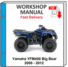 YAMAHA BIG BEAR 400 2000 2001 2002 2003 2004 2005 SERVICE REPAIR SHOP MANUAL (Fits: Yamaha)