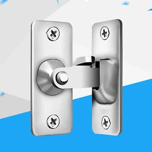 Sliding Screen & Barn Door Lock Hasp - 90 Degree Stainless Door Latch Hardware - Bild 1 von 7