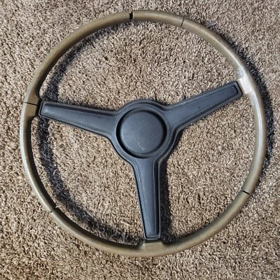1970 1971 1972 1973 1974 DODGE CHALLENGER CUDA WOODGRAIN STEERING WHEEL MOPAR - Image 1 of 2