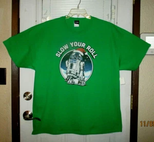 Neu ohne Etikett Star Wars R2D2 "Slow Your Roll" grün Weihnachten Erwachsene Größe 2XL schneller Versand! - Bild 1 von 5