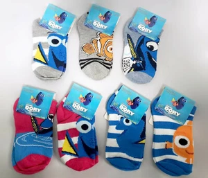NEW Disney Pixar Finding Dory Unisex Kids' Socks Set (7 Pairs) Sock Size: 4-6 - Picture 1 of 2