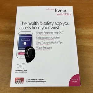 NEW  Lively Wearable2 Mobile Medical Alert Plus Step Tracker Fall Detection NEW - Picture 1 of 5