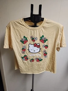 Hello Kitty Damen T-Shirt Gelb Gr. M - Bild 1 von 5