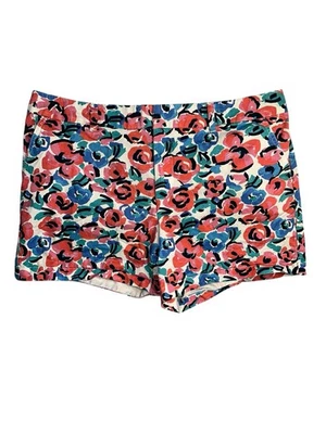 Pantalones Cortos Tommy Hilfiger Talla 16 Colorido Rosa Estampado Floral 100% Algodón Foto 1 de 4