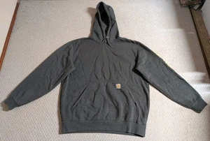 Pullover Carhartt uomo grande grigio misto cotone vestibilità ampia felpa con cappuccio 25 - Foto 1 di 9
