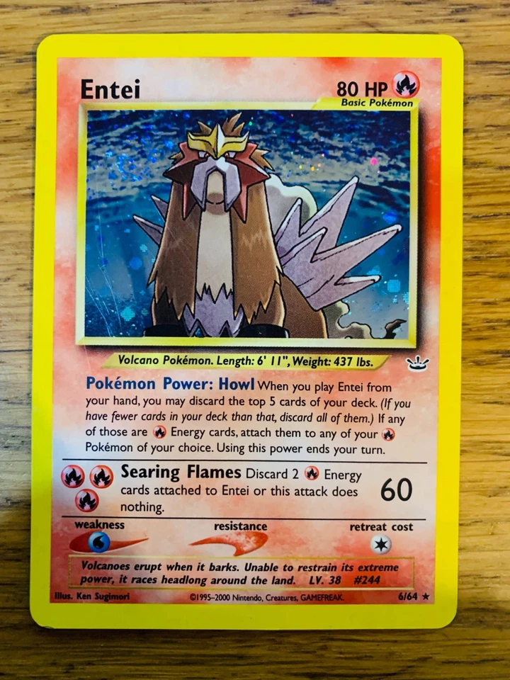 Entei (6/64) Holo Neo Revelation Set Pokemon Card! FAST & FREE P&P! - Image 1 of 1