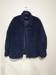 M&S Women's Smooth Quilted Warm Winter Jacket With Outer Smooth Finish Navy UK16 - Picture 1 of 9