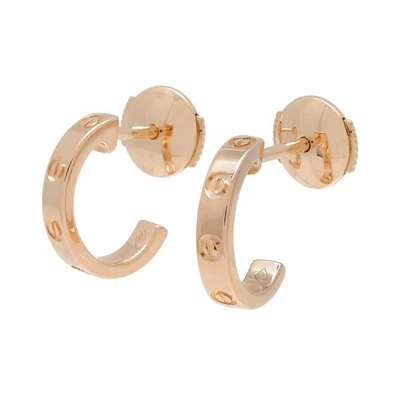 Серьги из розового золота Cartier love Hoop SM B8029000 K18 - Изображение 1 из 4