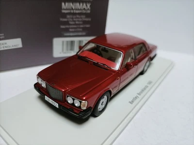 Spark 1:43 Bentley Brooklands 1992 Metallic Red Luxury Sedan Model  - Image 1 of 4